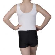 NEW Unisex Dance Shorts Black Nylon Lycra